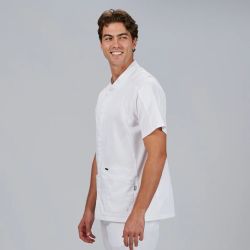 Blusa Hombre Jesua Satén de Algodón (Cuello Cruzado)
