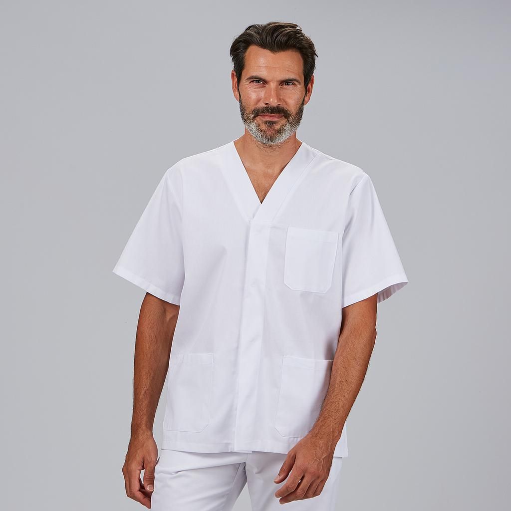 Blusa Hombre Sanitaria (Botón Presión y Sarga) 2XL