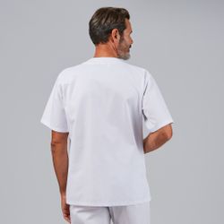 Blusa Hombre Sanitaria (Botón Presión y Sarga)