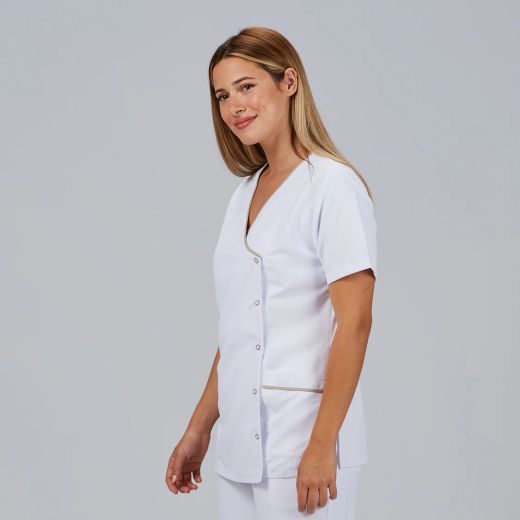 Blusa Mujer Aina Microfibra Reciclada (Cierre Asimétrico)