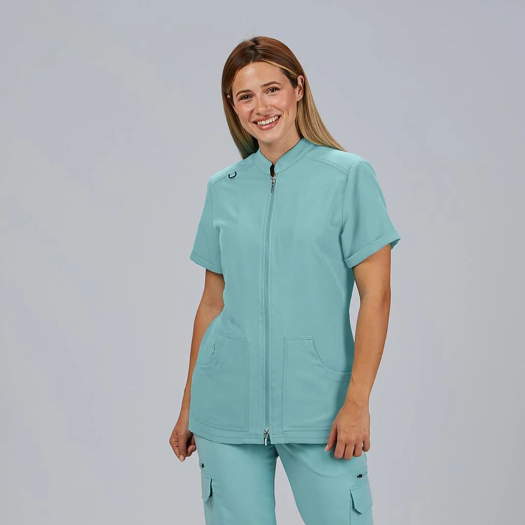 Blusa Mujer Amy (Tejido Reciclado IRIS) Aguamarina / 2XL