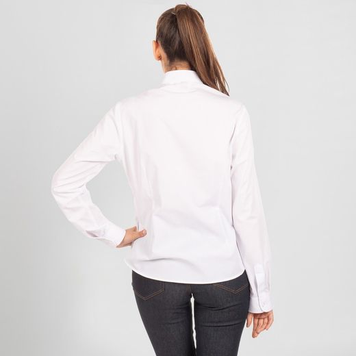 Blusa mujer cuello mao manga larga negro o blanco