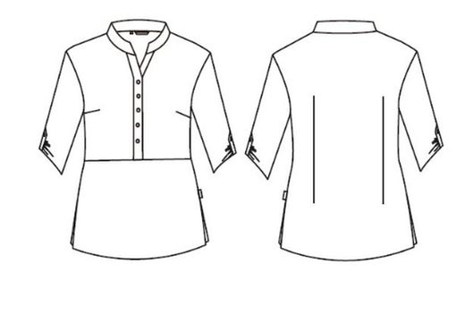 Blusa mujer cuello mao negro o blanco