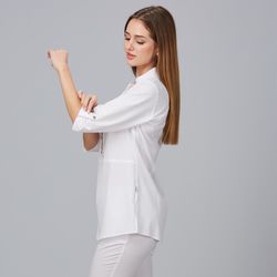 Blusa mujer cuello mao negro o blanco