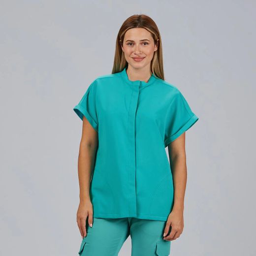 Blusa Mujer Débora (Tejido Reciclado y Manga Japonesa)