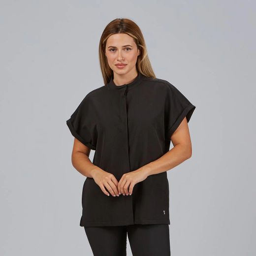 Blusa Mujer Débora (Tejido Reciclado y Manga Japonesa)