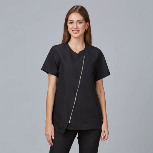 Blusa Mujer Elba (Cremallera Diagonal y Microfibra)