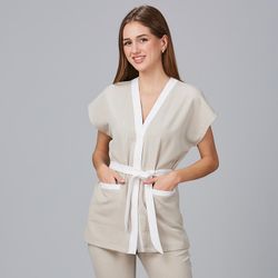 Blusa Mujer Loto (Tejido X.LINEN con Lazo)