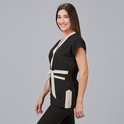 Blusa Mujer Loto (Tejido X.LINEN con Lazo)