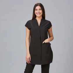 Blusa Mujer Madeira Negra (Cuello Chimenea)