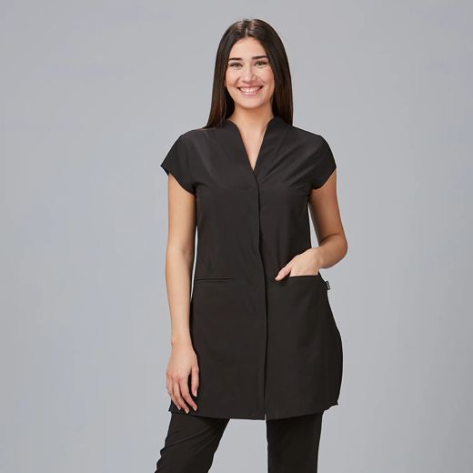 Blusa Mujer Madeira Negra (Cuello Chimenea)
