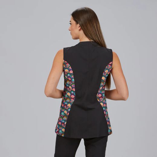 Blusa Mujer Naia (Manga Sisa y Cuello Chimenea)