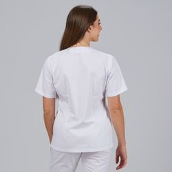 Blusa Mujer Sanitaria (Botón Presión y Sarga)