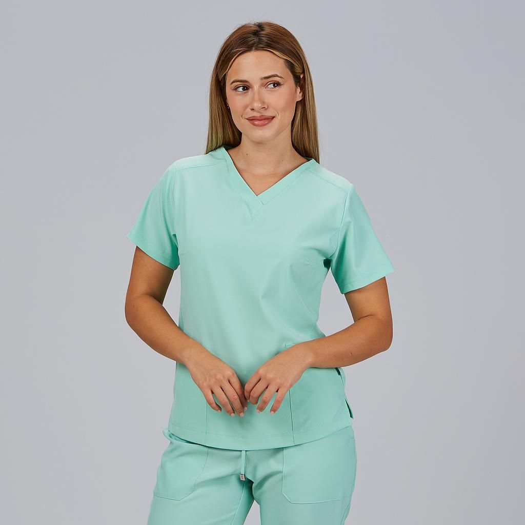 Blusa Mujer Rosalia (Microfibra 360 Elástica) Azul grisáceo / L