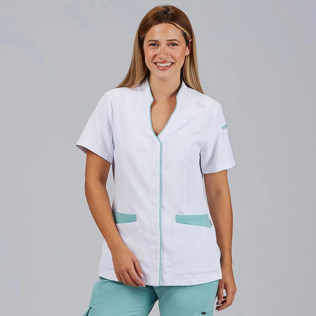 Blusa Mujer Ylena (Multibolsillos y Microfibra 360) Aguamarina / 2XL