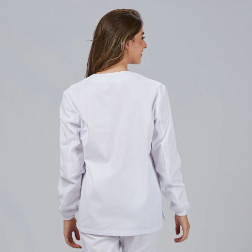 Blusa Sanitaria Unisex Manga Larga (Puño Canalé)