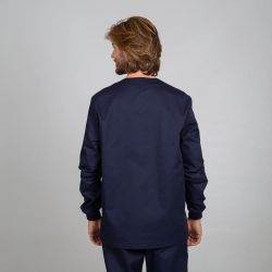 Blusa Sanitaria Unisex Manga Larga (Puño Canalé)