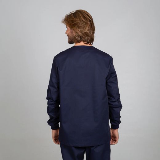 Blusa Sanitaria Unisex Manga Larga (Puño Canalé)