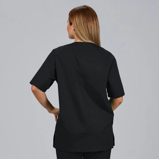 Blusa Sanitario Unisex Sarga (Escote en V)
