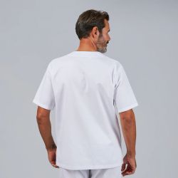 Blusa Sanitario Unisex Sarga (Escote en V)