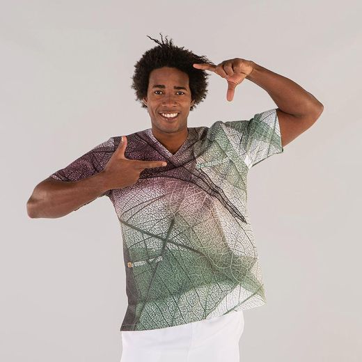 Blouse unisexe tissu recyclé divers imprimés