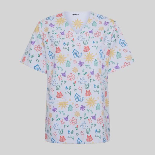 Blusa Unisex Mika Estampada (Microfibra Antibacteriana)