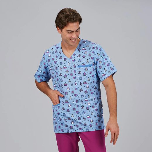 Blusa Unisex Mika Estampada (Microfibra Antibacteriana)