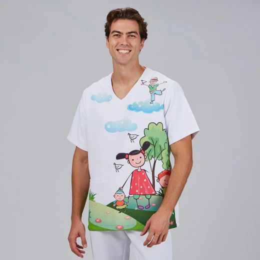 Blusa Unisex Mika Estampada (Microfibra Antibacteriana)