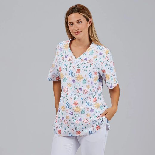 Blusa Unisex Mika Estampada (Microfibra Antibacteriana)