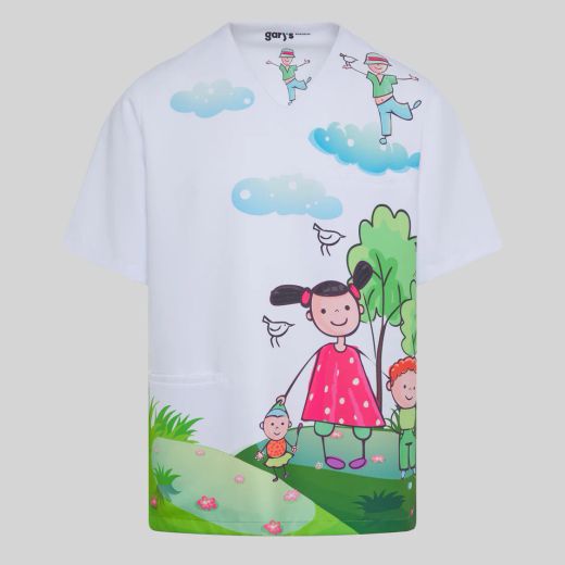 Blusa Unisex Mika Estampada (Microfibra Antibacteriana)