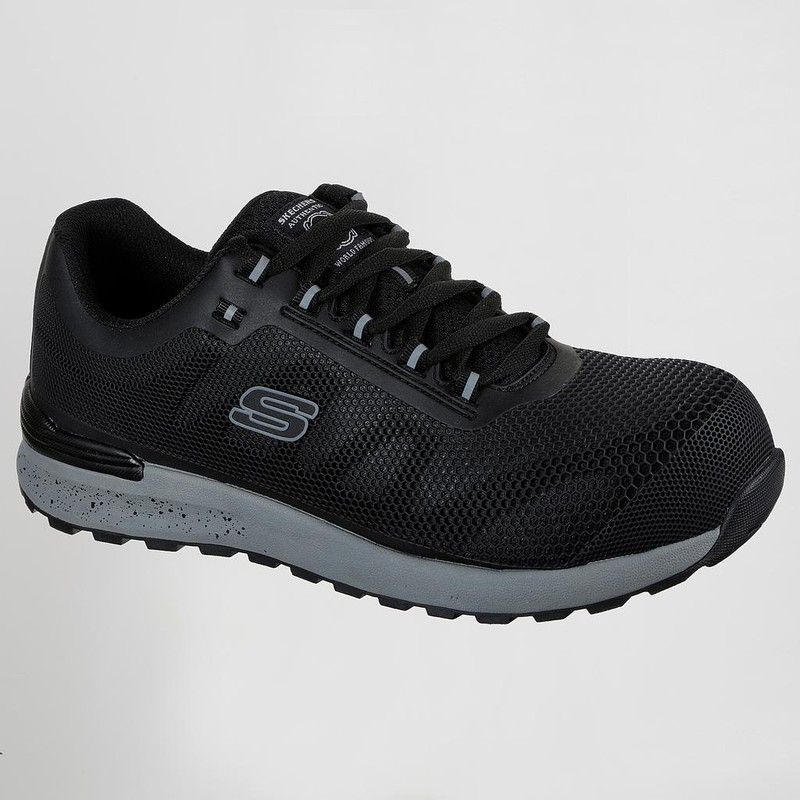 Zapato de seguridad Bragoo Skechers para Hombre, color negro