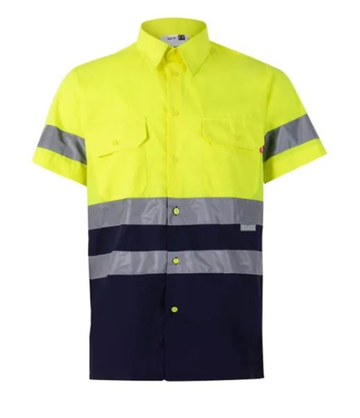 Camisa AV manga corta bicolor