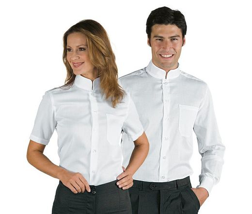 Camisa Blanca Manga Corta Mujer