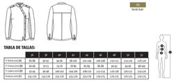Camisa Cierre Lateral Kaki Mujer