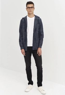 Camisa con Capucha Denim