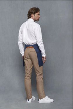 Camisa Cuello Mao Hombre blanco