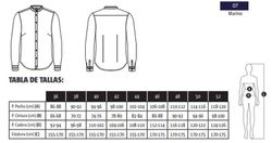 Camisa Cuello Mao Mujer Marino