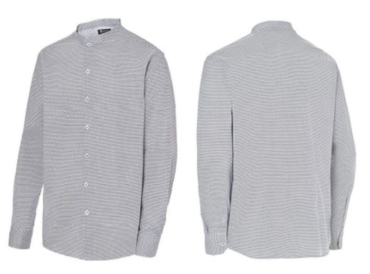 Camisa Estampada Cuello Mao Hombre