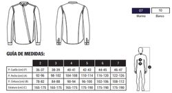 Camisa Hombre cierre inclinado blanco o azul