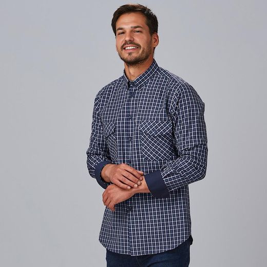 Camisa hombre cuadros Fausto