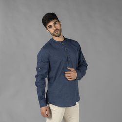 Camisa hombre lino varios colores