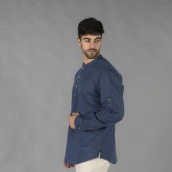Camisa hombre lino varios colores