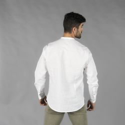 Camisa hombre lino varios colores