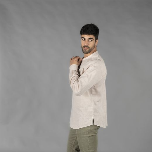 Camisa hombre lino varios colores
