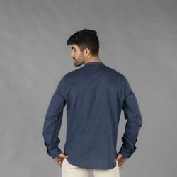 Camisa hombre lino varios colores