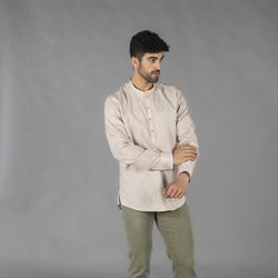 Camisa hombre lino varios colores