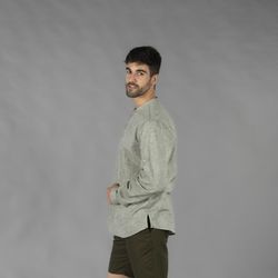 Camisa hombre lino varios colores