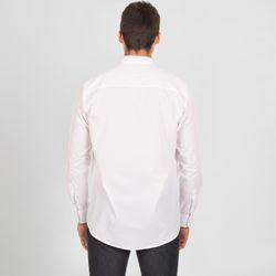 Camisa hombre manga larga cuello mao negro o blanco
