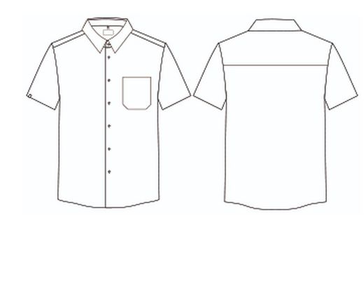 Chemise homme MC blanche ou noire