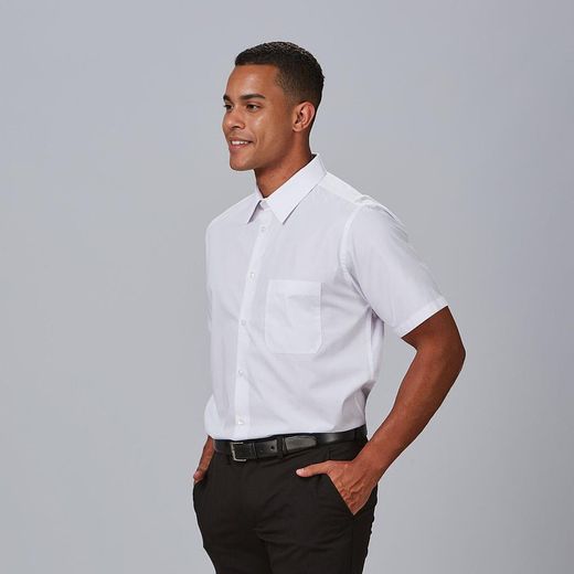 Chemise homme MC blanche ou noire